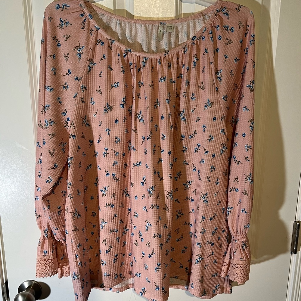 Pink Ruffled tunic